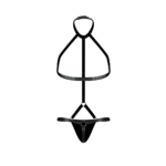 Heren string met harnas en choker voor een kinky uitstraling – Male Power - Afbeelding 5