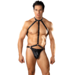 Heren string met harnas en choker voor een kinky uitstraling – Male Power - Afbeelding 8