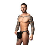 Jockstrap met faux leather rok voor een gedurfde fetish look – Male Power - Afbeelding 6
