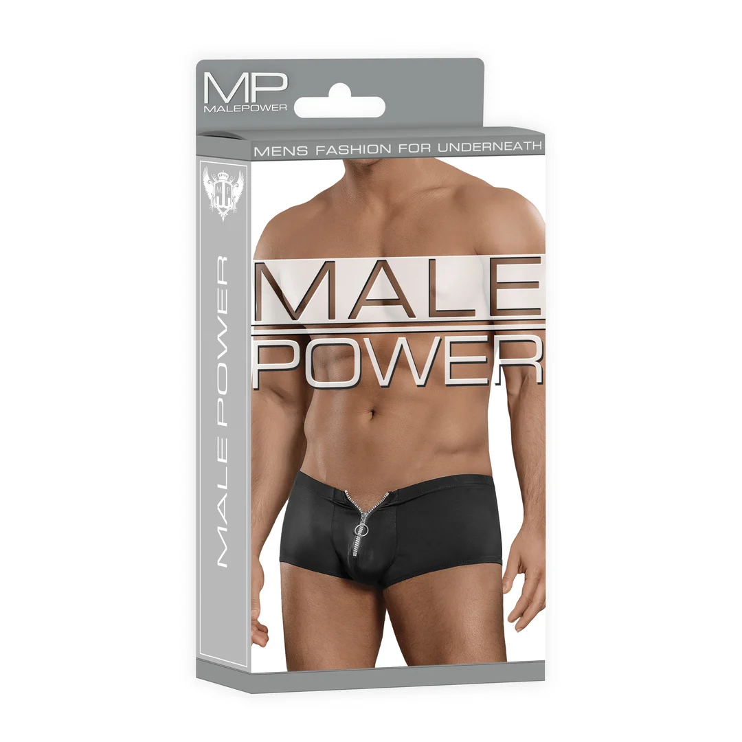 Pantaloncino con zip Male Power e anello fallico rosso - immagine 10