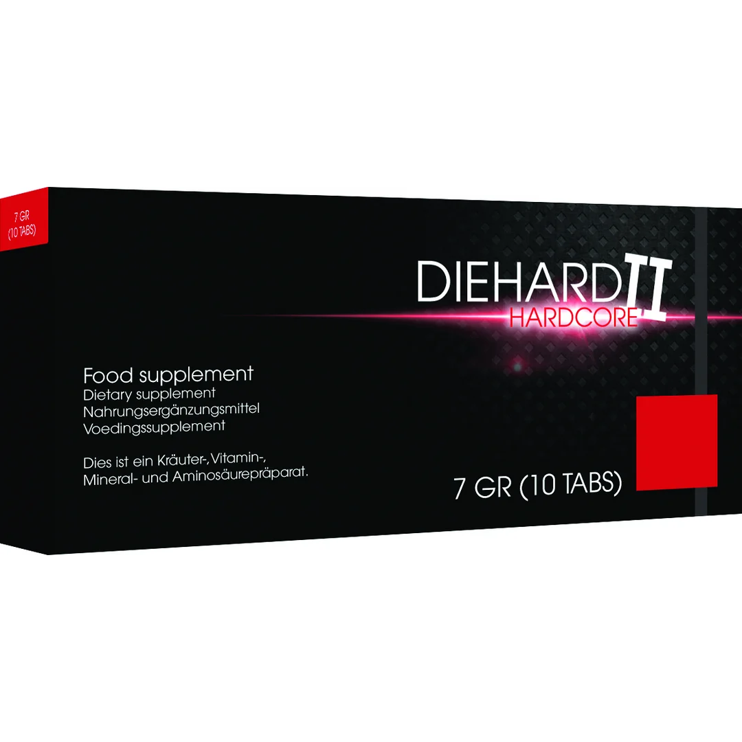 Diehard II Hardcore stimulerende capsules, 10 stuks