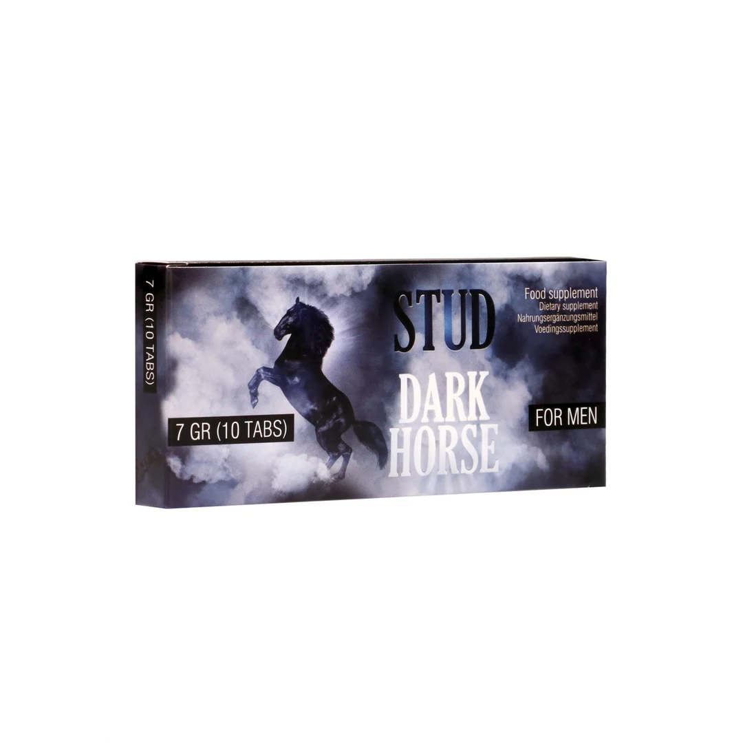 PHA129_1 Stud Dark Horse erectiepillen, 10 stuks - Afbeelding 1
