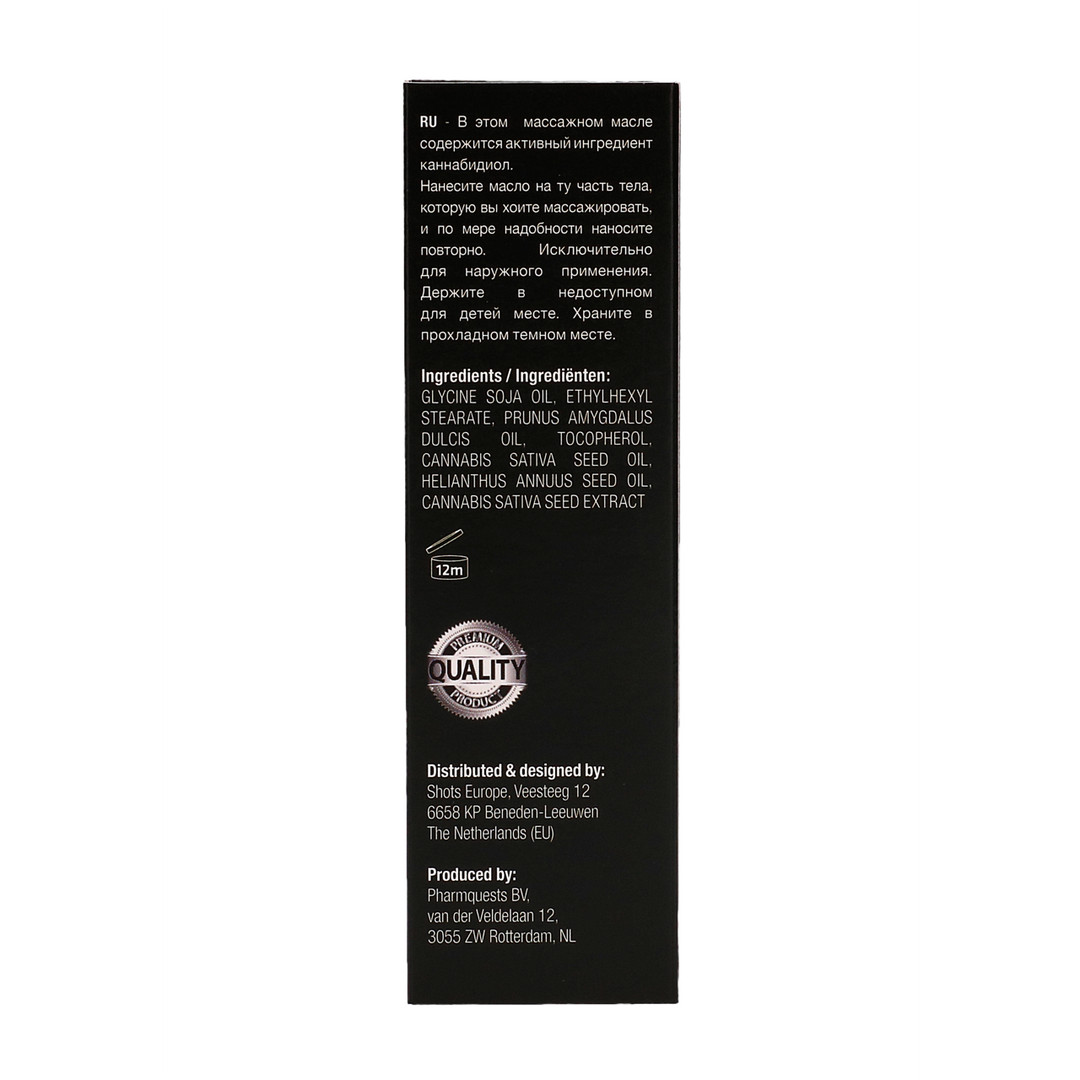 PHA135_1 Massage olie – CBD Cannabis Massageolie – geslachtsneutraal – Pharmquests by Shots – 50 ml - Afbeelding 1