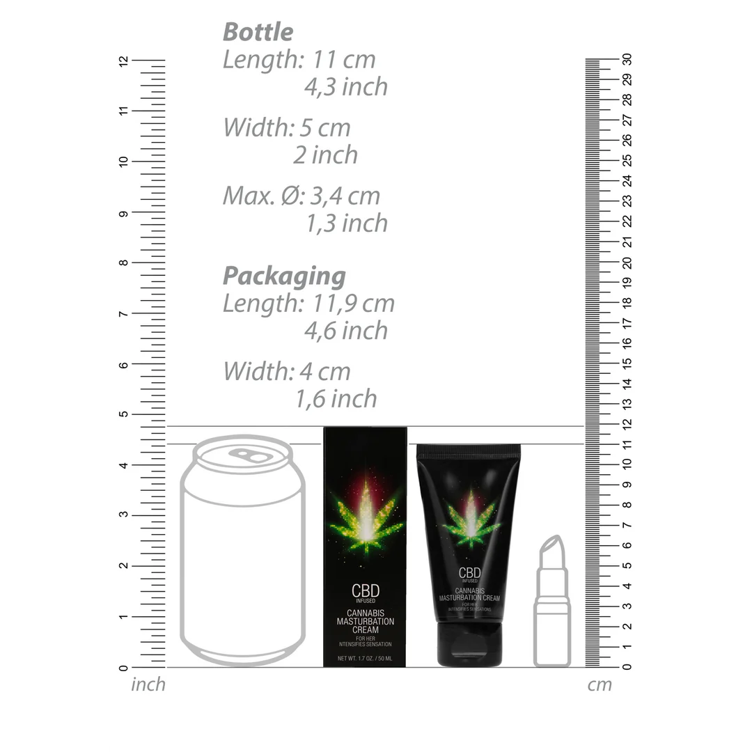 Glijmiddel (neutraal) – CBD masturbatiecrème voor de vulva – ongeparfumeerd, geen smaak – 50 ml – Pharmquests by Shots - Afbeelding 6