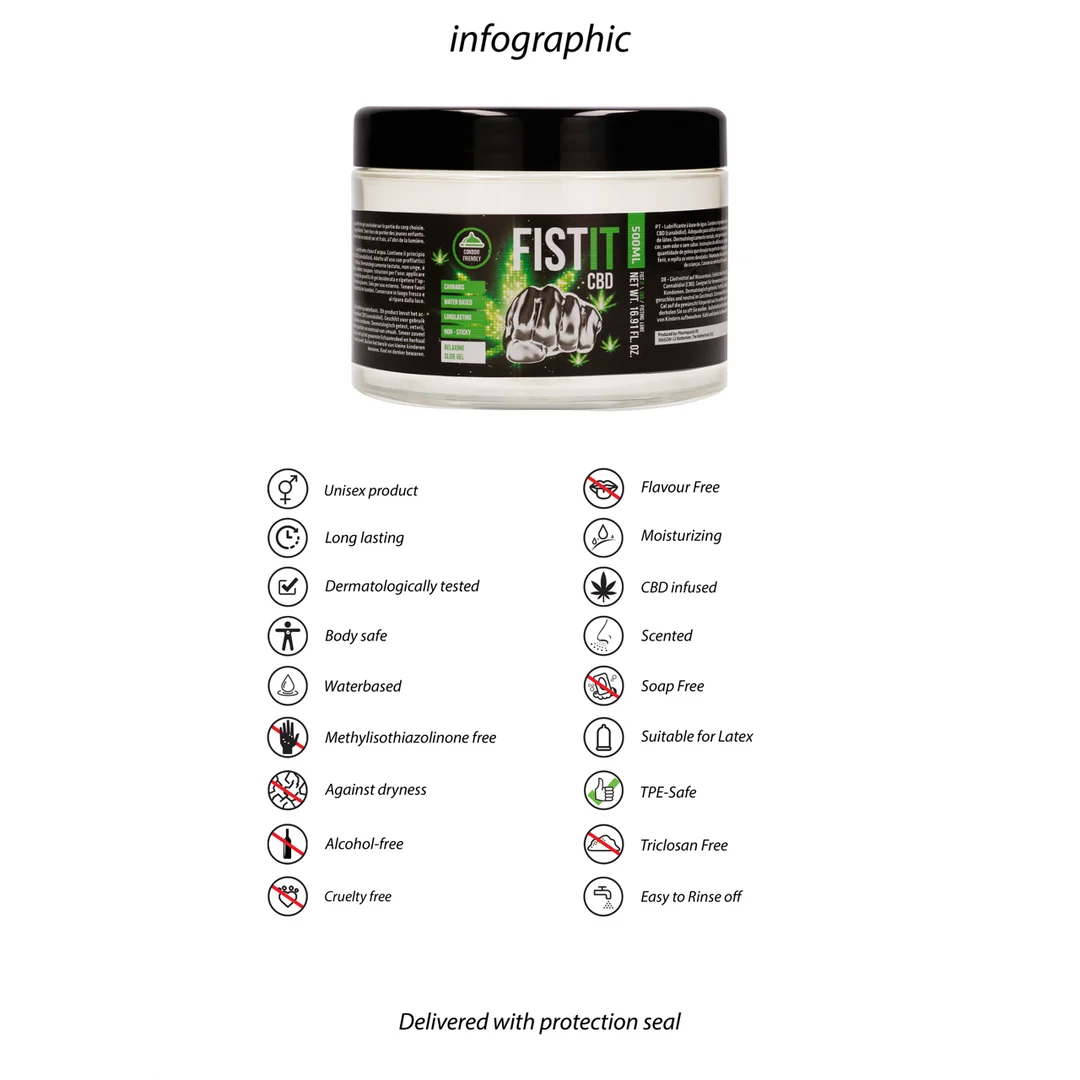 Fist It lubrificante al CBD 500 ml - immagine 5
