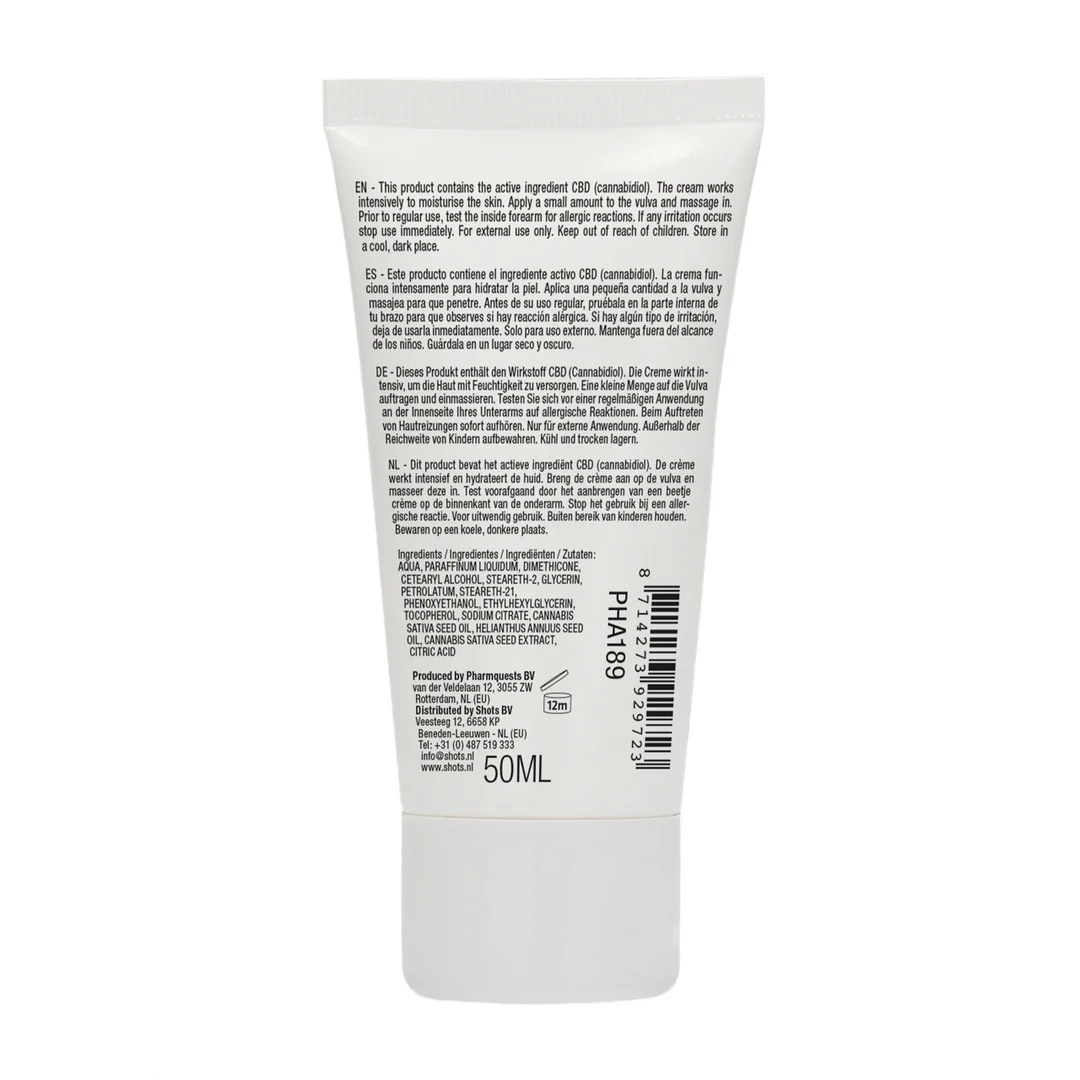 Crème de masturbation naturelle au CBD Pharmquests by Shots pour elle, 50 ml – Image 2