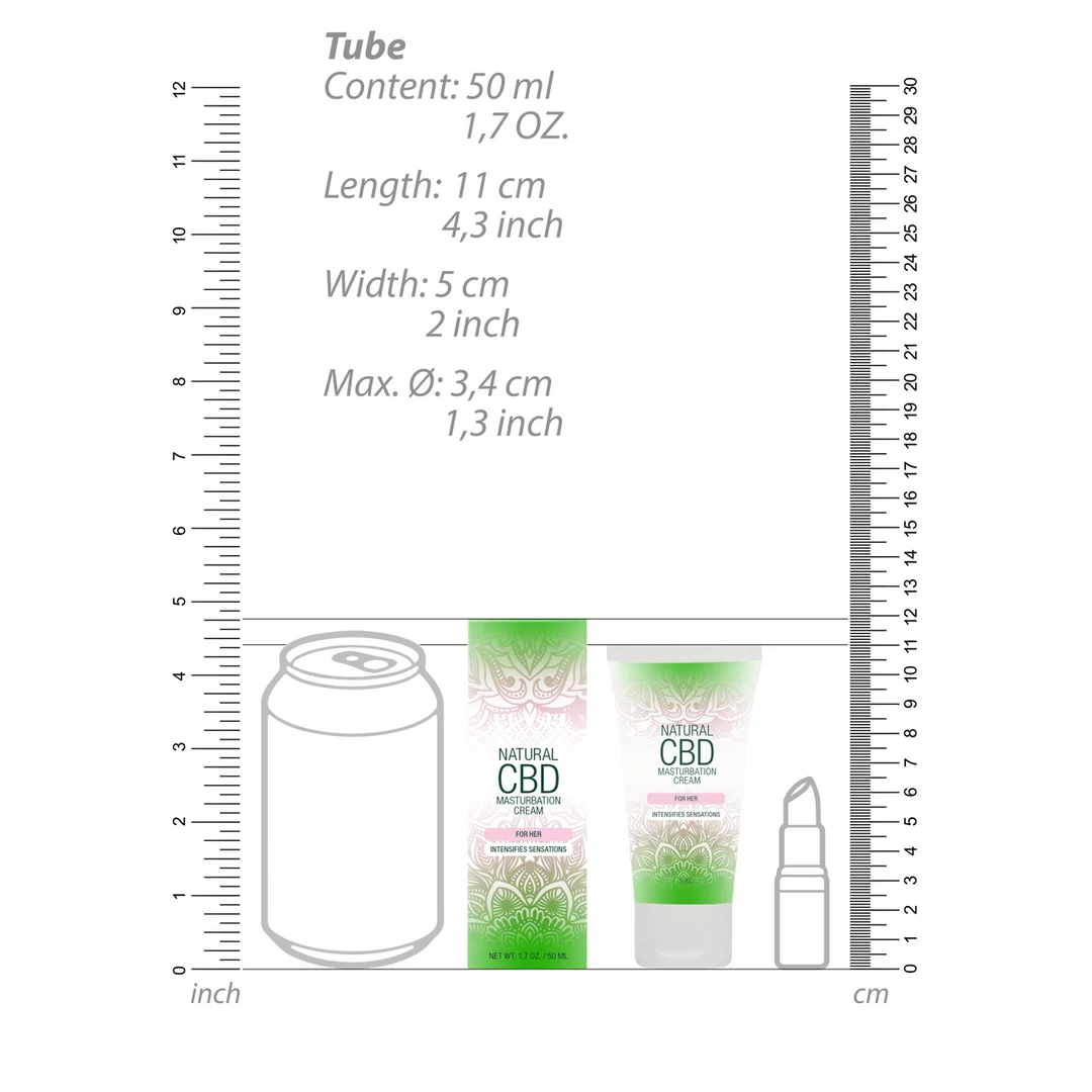 Crème de masturbation naturelle au CBD Pharmquests by Shots pour elle, 50 ml – Image 6