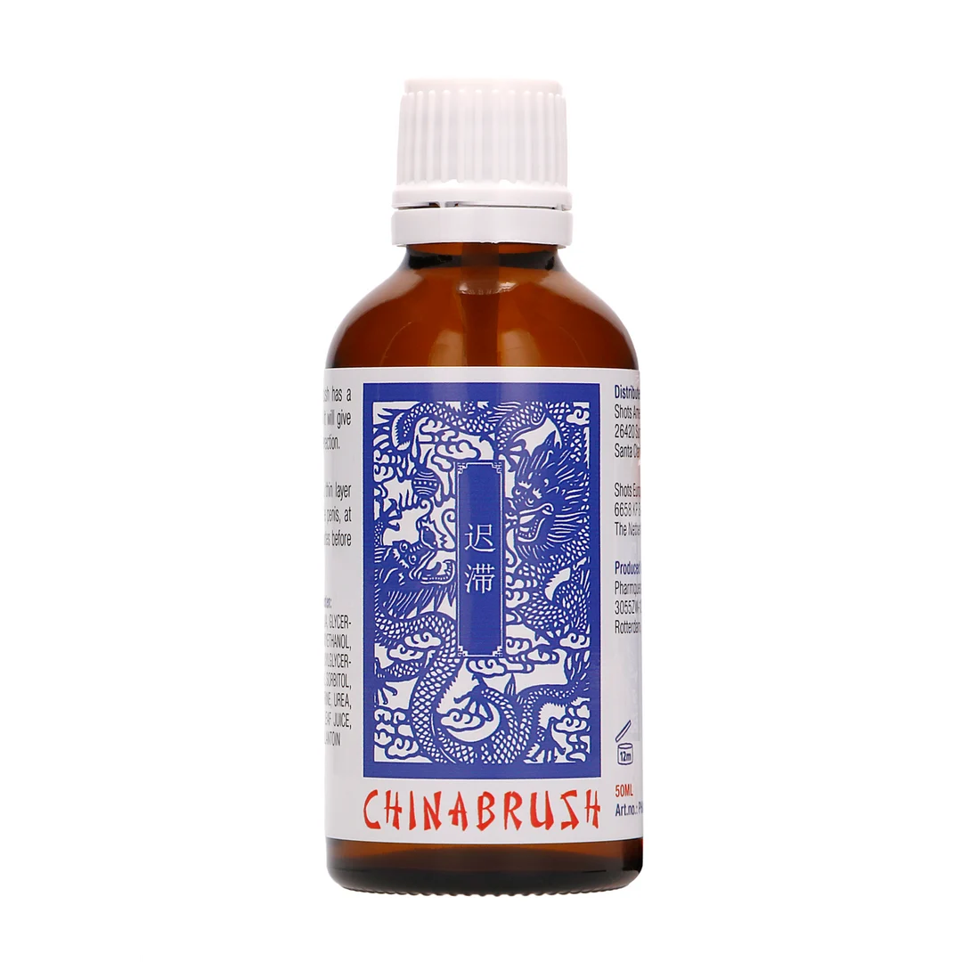 Pharmquests by Shots China Brush XL Verzögerungsserum 50 ml – Bild 4