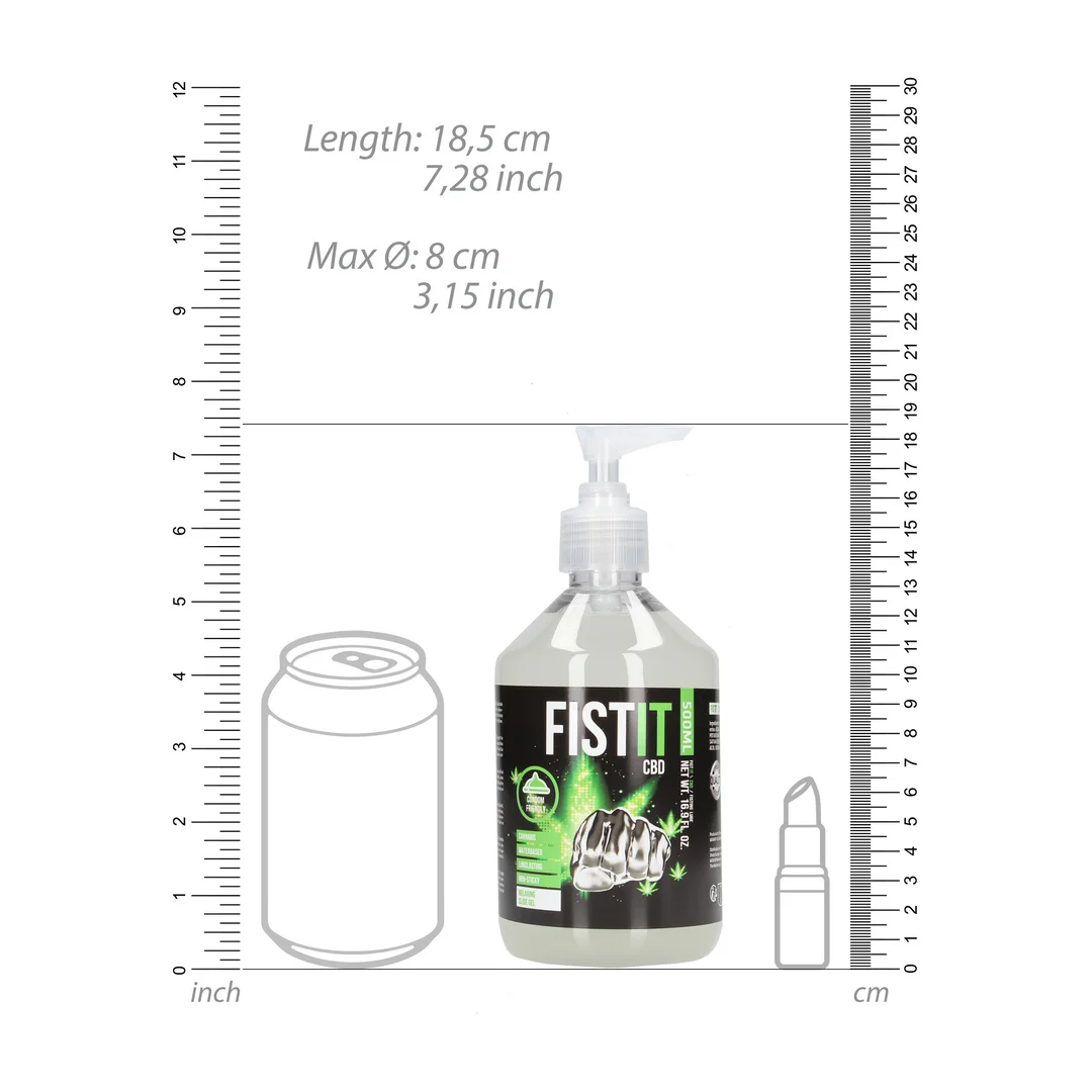 Fist It by Shots CBD glijmiddel 500 ml met pomp - Afbeelding 4