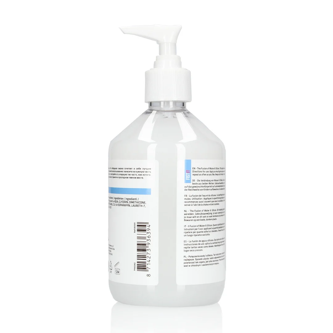 Glijmiddel (neutraal) – Hybride water- en siliconenformule – Ongeparfumeerd, geen smaak – 500 ml – Fist It by Shots - Afbeelding 1