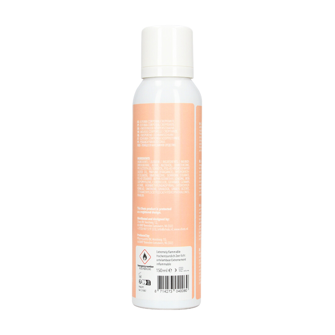 PHA391-5 Crackling bodyfoam voor massage – Jasmijn – Pharmquests by Shots – 5.1 fl oz / 150 ml - Afbeelding 1