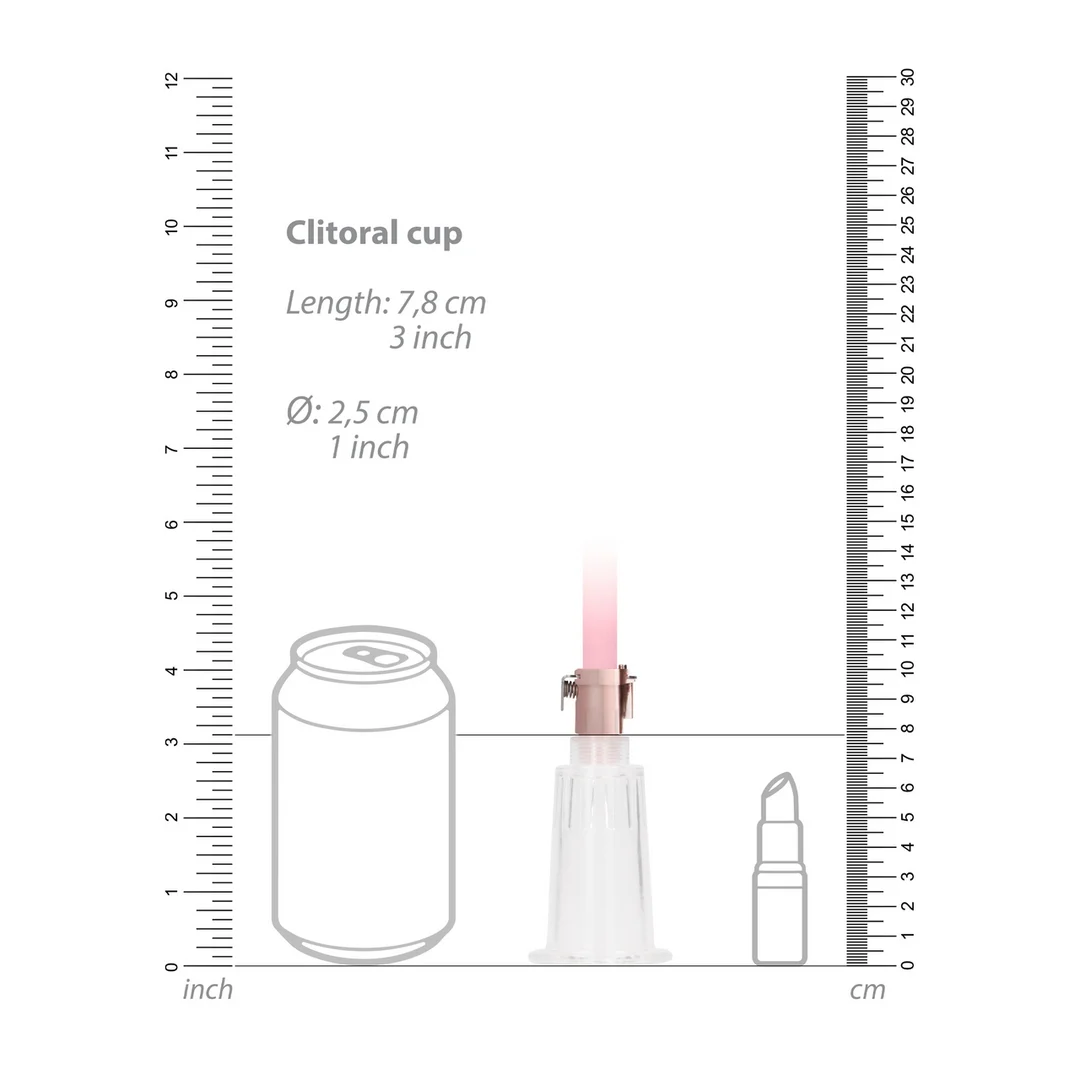 Pumped by Shots clitoris en tepelpompset Medium - Afbeelding 6