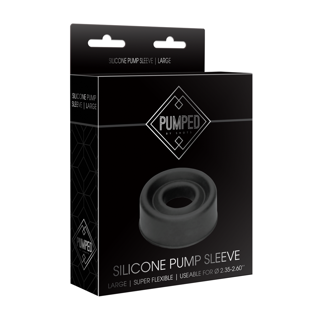 PMP028BLK_1 Penis sleeve met superzachte siliconen – Groot - Afbeelding 1
