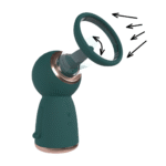 Borst- en vulvapomp met comfortabele cups – Oplaadbare Vulva- en Borstpomp - Bosgroen - Tester - Afbeelding 8