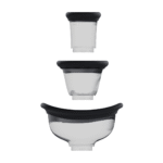 Pomp met zachte siliconen rand – Dazzling - Oplaadbare Vulva en Borst Pomp - Zwart - Afbeelding 3