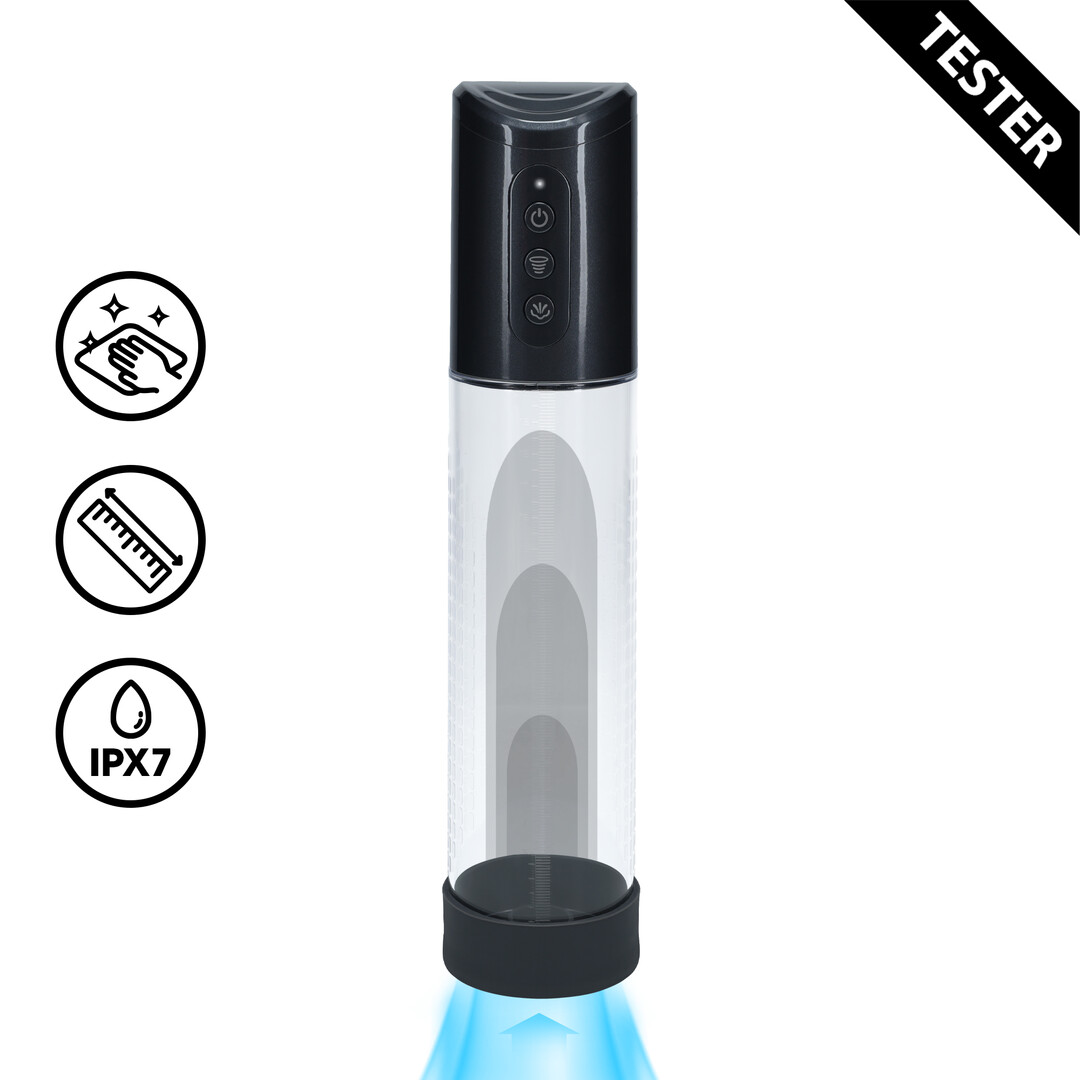 PMP057GUNTEST Elektrische penispomp met gladde siliconen inlegslang – Tester - Afbeelding 1