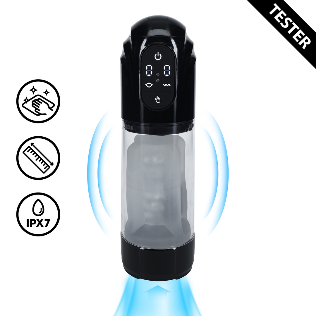 PMP061BLKTEST Automatische masturbator met waterdichte sleeve – Tester - Afbeelding 1