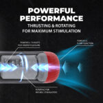 Automatische masturbator met vacuümfunctie – Black - Afbeelding 11