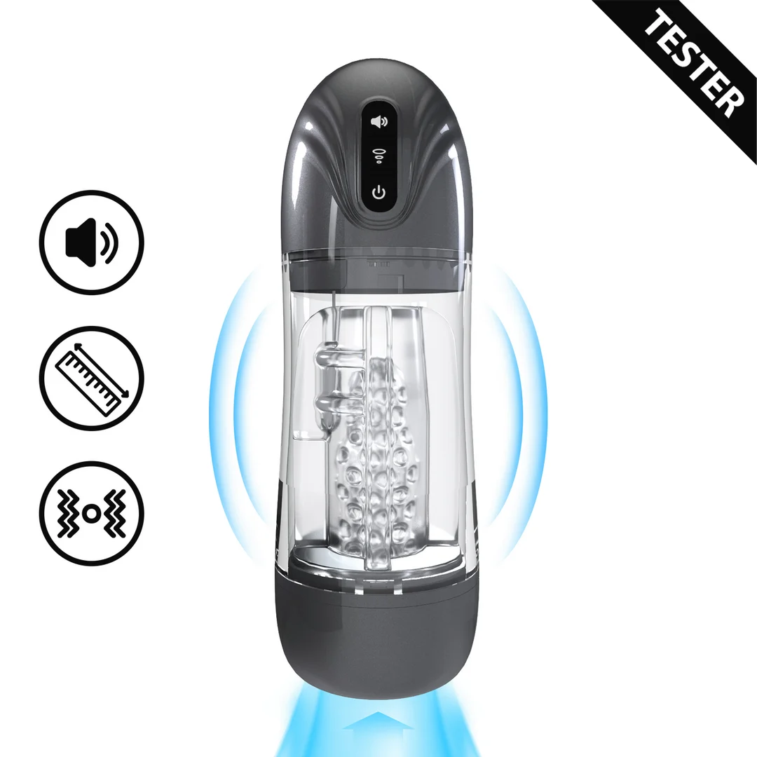 Elektrische penispomp met vibrerende sleeve – Tester - Afbeelding 3