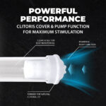 Elektrische penispomp met 7 standen – Metallic Blue - Afbeelding 5