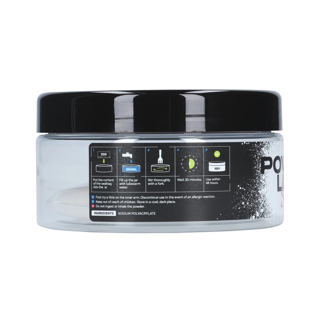 Lubrifiant à base d’eau – Poudre pour fabriquer ton propre lubrifiant, transparente et naturelle – Sans parfum, sans goût – Pot de 300 ml – Pharmquests by Shots – Image 2