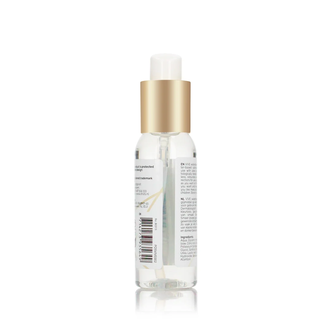 Glijmiddel op waterbasis – dermatologisch getest en geschikt met latex condooms – ongeparfumeerd en smaakloos – 50 ml – VIVE by Shots - Afbeelding 1