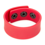 Cockring met drukknoopsluiting – Rood - Afbeelding 3