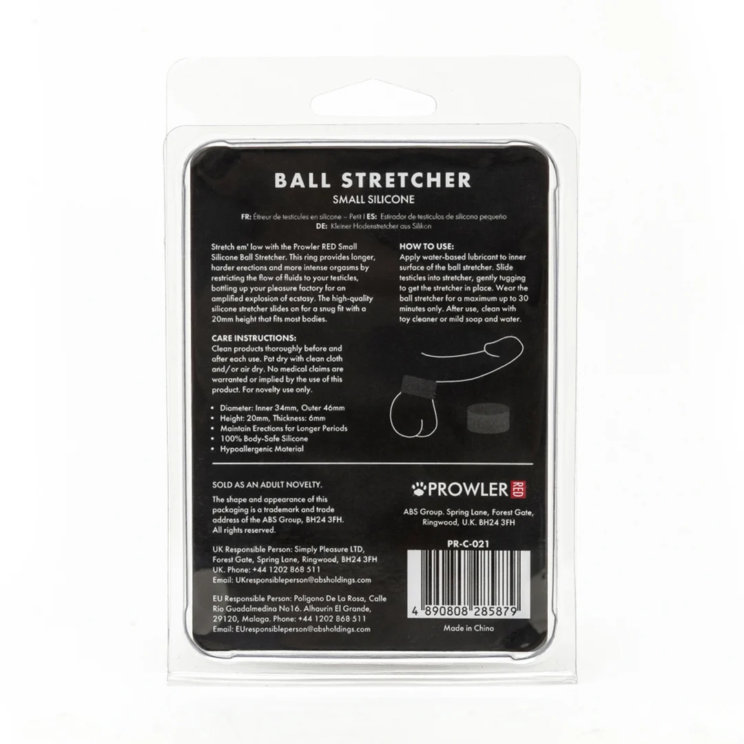 Prowler RED petit stretcher de testicules en silicone noir – Image 2