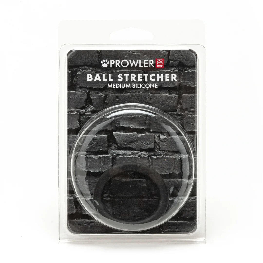 Prowler Red stretcher de testicules moyen en silicone noir – Image 1