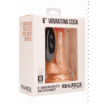realistische vibrator – vibrerend met stevige zuignap en scrotum – RealRock RealRock by Shots