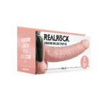 Remote vibrator met verstelbare band – 9 / 23 cm RealRock by Shots