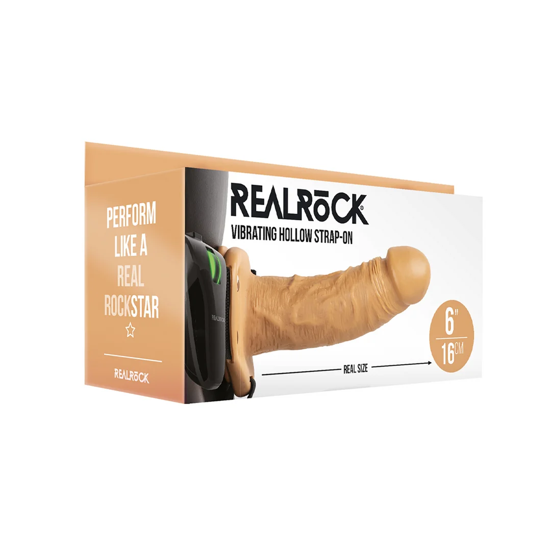 Vibratore RealRock RealRock by Shots, strap on vibrante cavo con fascia regolabile - immagine 7