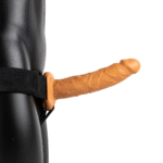 realistische vibrator – holle strap-on met afstandsbediening – RealRock RealRock by Shots - Afbeelding 9