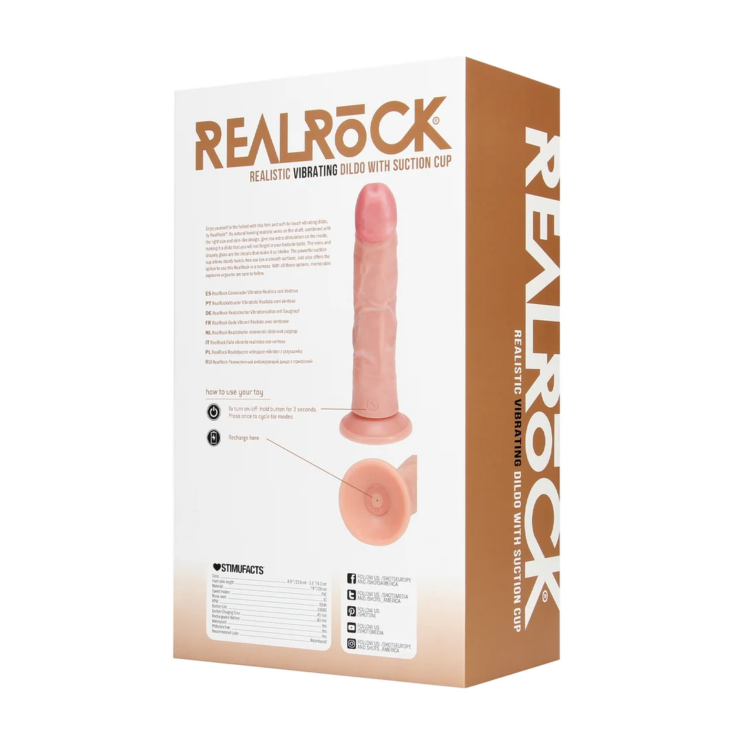 Dildo curvo vibrante RealRock - immagine 2