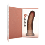 realistische vibrator – gebogen met zuignap, harnas-compatibel – RealRock, vlees RealRock by Shots - Afbeelding 9