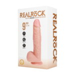 Realistische vibrator – met zuignap en vibratie – RealRock Vlees RealRock by Shots