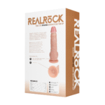 Realistische vibrator – met zuignap en vibratie – RealRock Vlees RealRock by Shots - Afbeelding 2