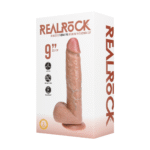 Realistische vibrator – met zuignap en vibratie – RealRock Vlees RealRock by Shots - Afbeelding 7