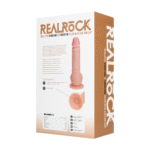 realistische vibrator – met zuignap en harnas-compatibel – RealRock, vlees RealRock by Shots - Afbeelding 6