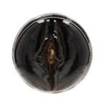 Vagina masturbator met geribbelde richels – Zwart - Afbeelding 4