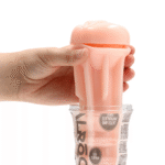 Vagina masturbator met geribbelde richels – Zwart - Afbeelding 17