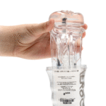 Vagina masturbator met geribbelde richels – Zwart - Afbeelding 23