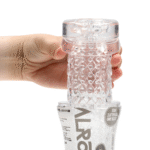 Pocket stroker met geribbelde textuur – Zwart - Afbeelding 24