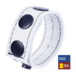 Niet-vibrerende cockring met verstelbare band – Wit - Afbeelding 3