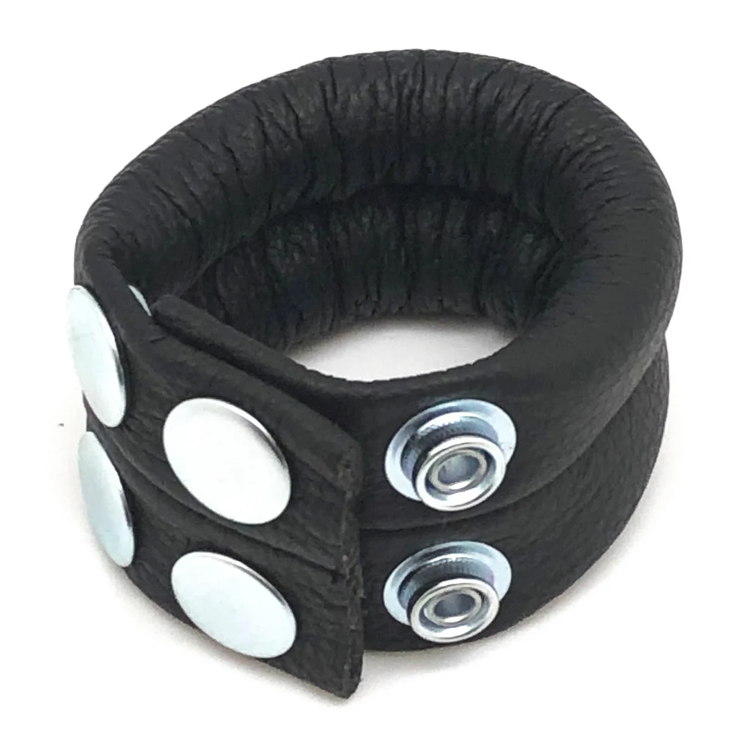 Red Leather verstelbare leren ballstretcher zwart - Afbeelding 1