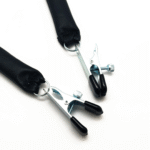 Brustklemme mit Ledergewicht, 2 x 80 g, schwarz und silber – Bild 3