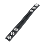 Niet-vibrerende cockring met verstelbare band – Zwart - Afbeelding 2