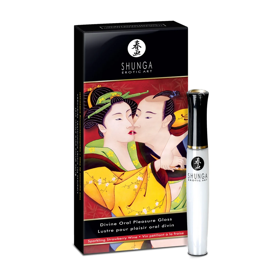 Shunga Divine Oral Lipgloss Aardbei Sprankelende Wijn