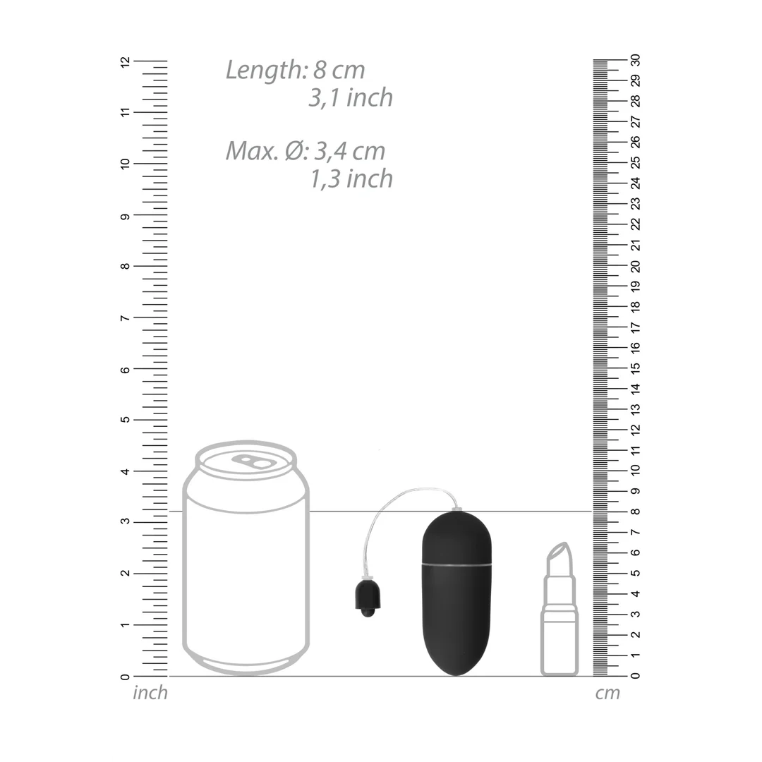 Vibrerend ei – 10 standen met afstandsbediening – Zwart Shots Toys by Shots - Afbeelding 4