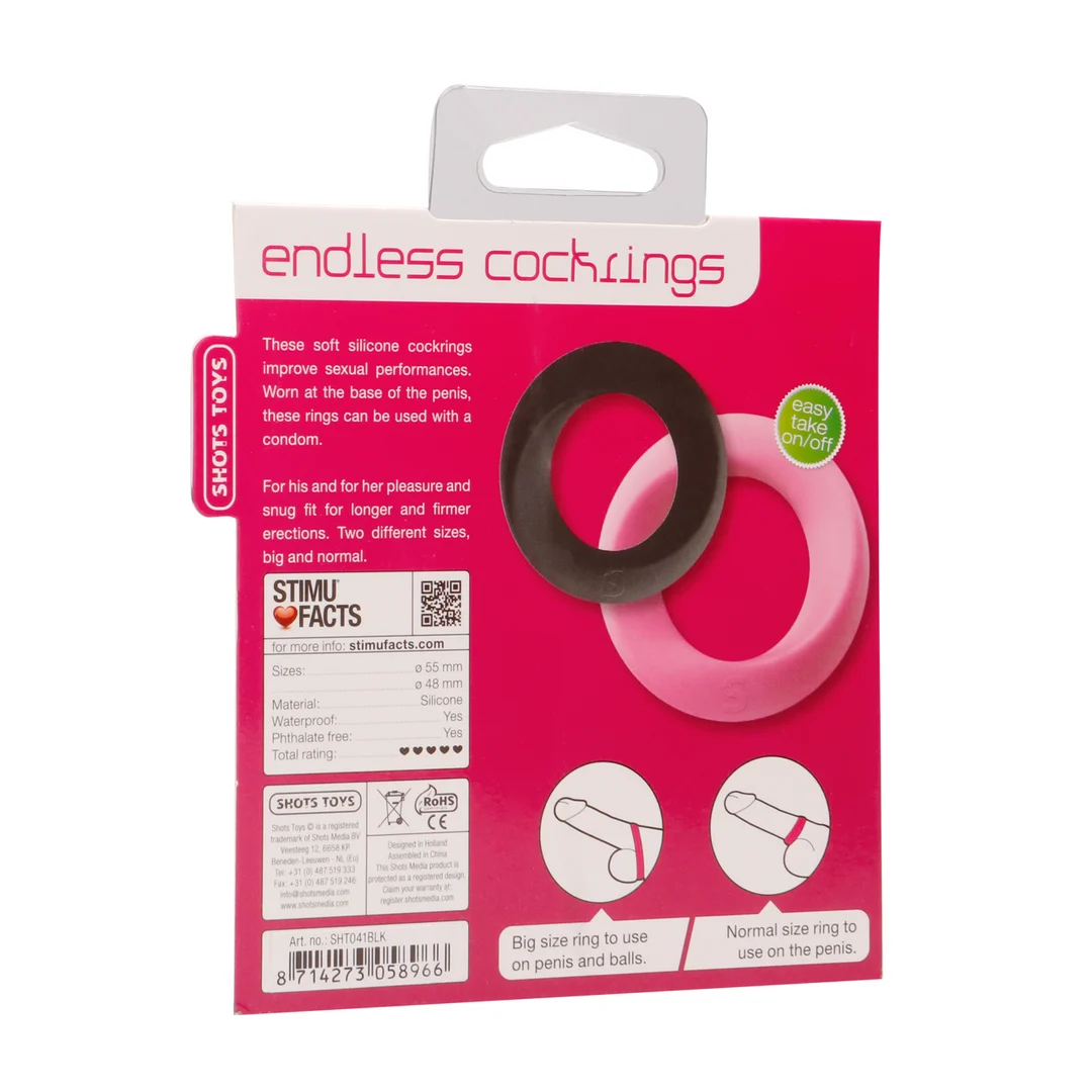 Set de bagues péniennes Endless en silicone – Image 2